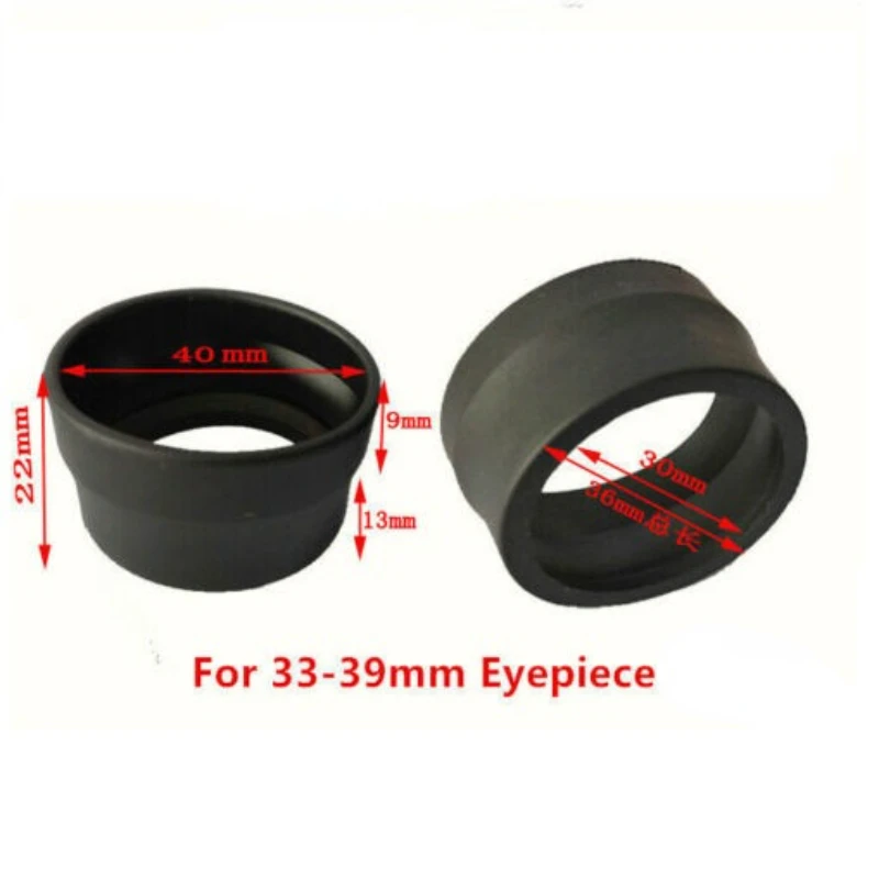 

Pair of 33-39mm Soft Rubber Eyepiece Eyecup Guards for Stereo Microscope Telescope Lens