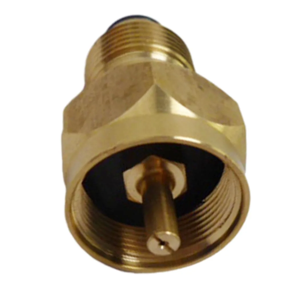 

Brass Gas Tank Adapter Bottle Brass Cylinder Coupler Lp Gas 1 LB Propane Propane Appliances Refill Adapter Tank