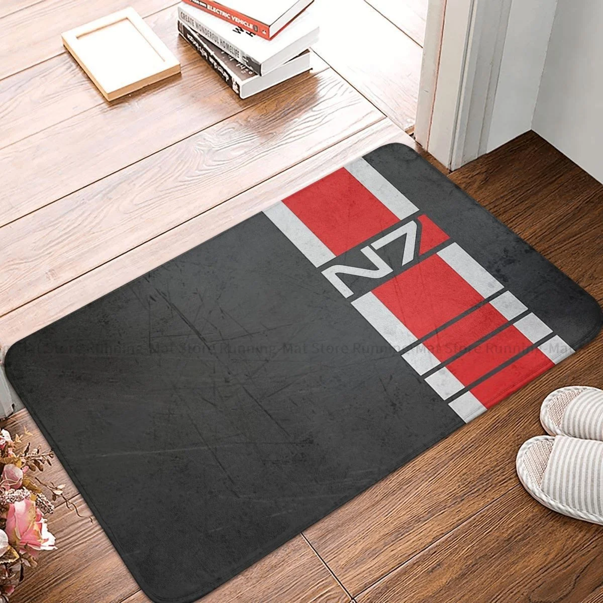 

Space Force Mark Naird TV Series Non-slip Doormat Kitchen Mat Mass Effect N7 Hallway Carpet Entrance Door Rug Bedroom Decor