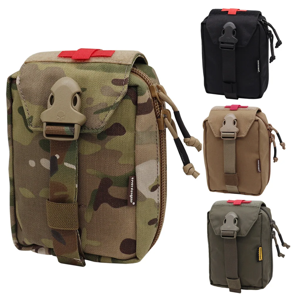 Фото Тактическая аптечка Emersongear MOLLE, медицинская сумка EMT IFAK, сумка для выживания с застежкой-молнией, мультикам, сумка для инструментов Molle №1