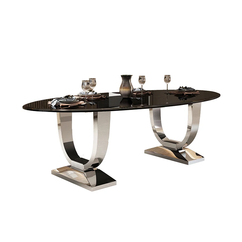 

Marble 10 seater dining table set modern dining room furniture