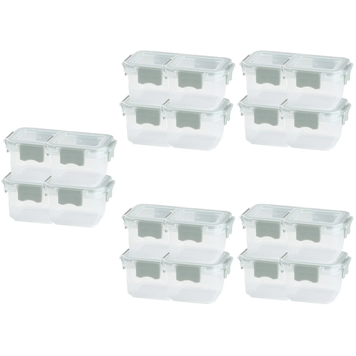 

20 Fridge Sealed Container Square Storage Box Fresh Keep Holder Fridge Organizer