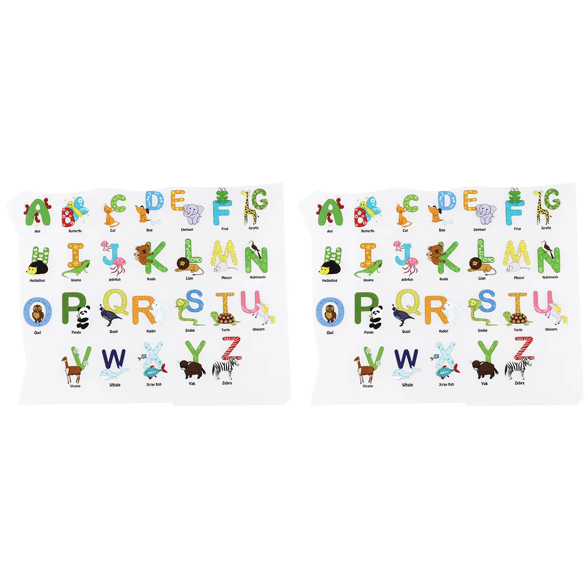 

2 Sheets Letters Clothes Animal Stickers for Tailor's Shop