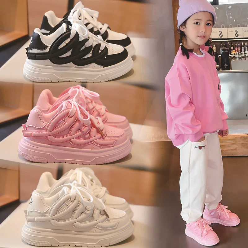 

(size 26-37) Spring Autumn Children's Casual Shoes Fashion Kids Board Shoes Boys Girls Sports Shoes Kids Board Shoes