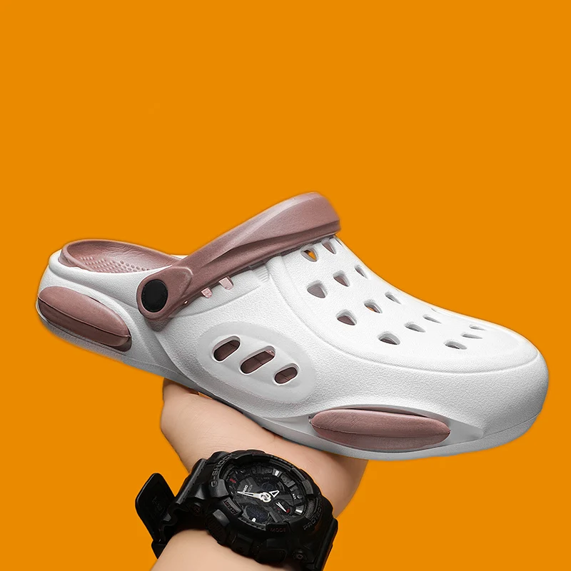 Сланцы мужские из ЭВА повседневные сандалии на толстой подошве прочные пляжные