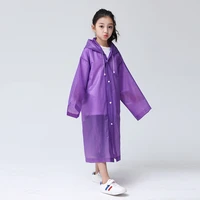 kids hooded raincoat thicken waterproof children rain coat clear travel rainwear impermeable suit raincoats reusable rain poncho