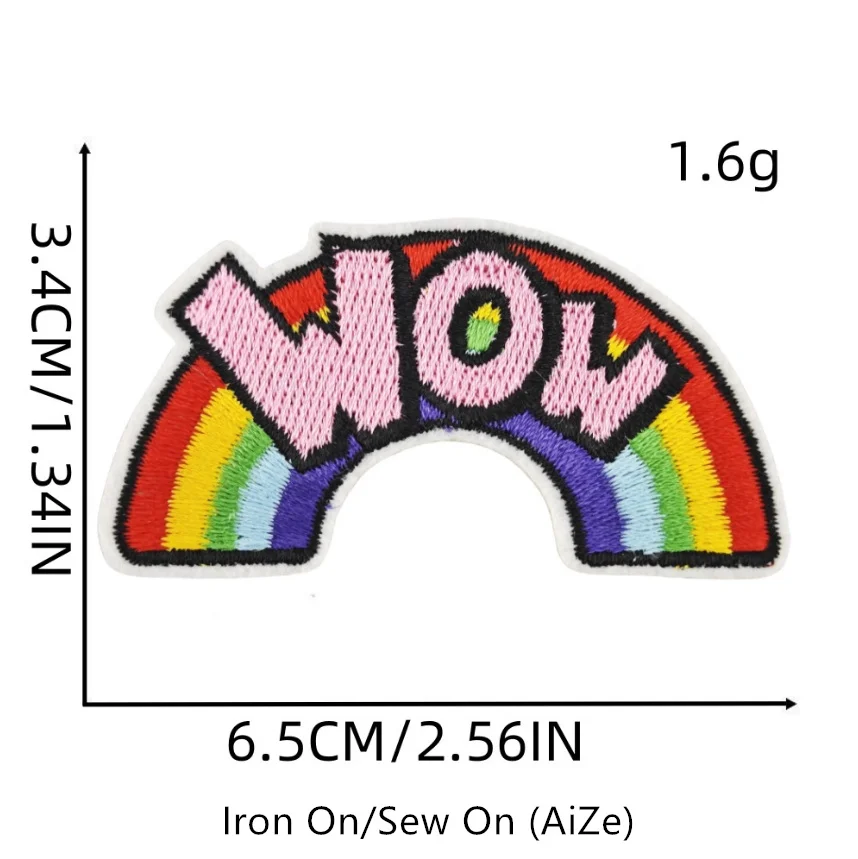 10 шт. нашивки с вышивкой Game Over Wow Yay