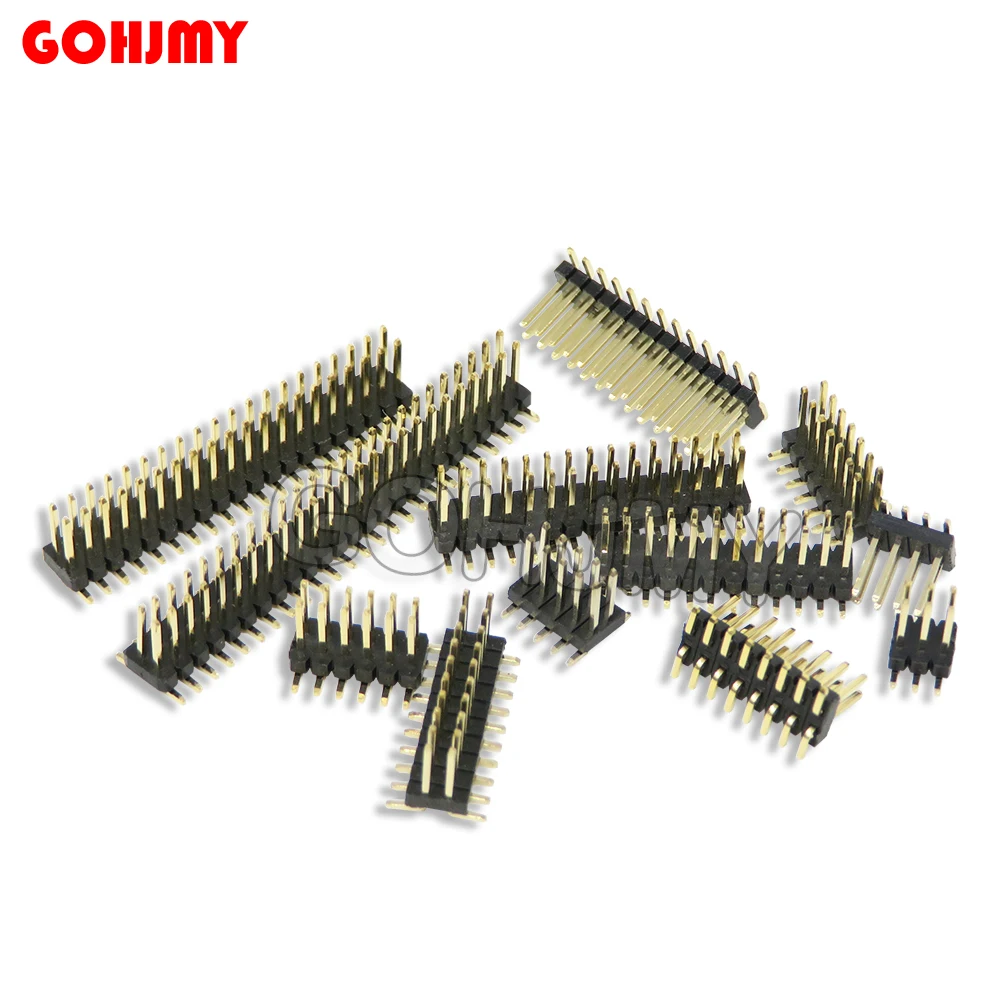 10 шт. SMD SMT 2*2/3/4/5/6/7/8/9/10/12/16/20/40/ PIN двухрядный штырьковый разъем 2,54 мм шаг разъем для ленты 2X4/5/6/7/8/10/12/20