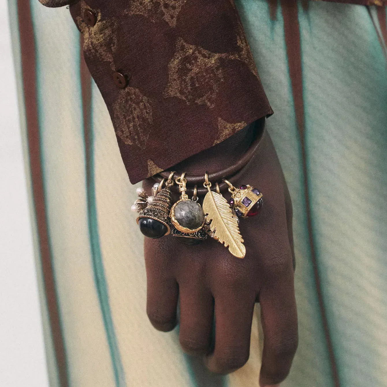 ZAA винтажные индийские этнические стильные перья с геометрическими бусинами