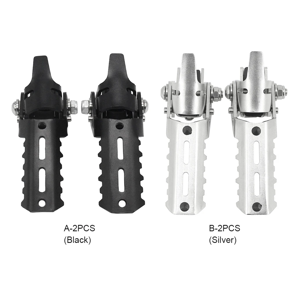 

2 Pieces Motorcycle Foot Pegs Footrest Pedal Footpeg Accessories Replacement for F 800 GS Adventure S1000XR Silver