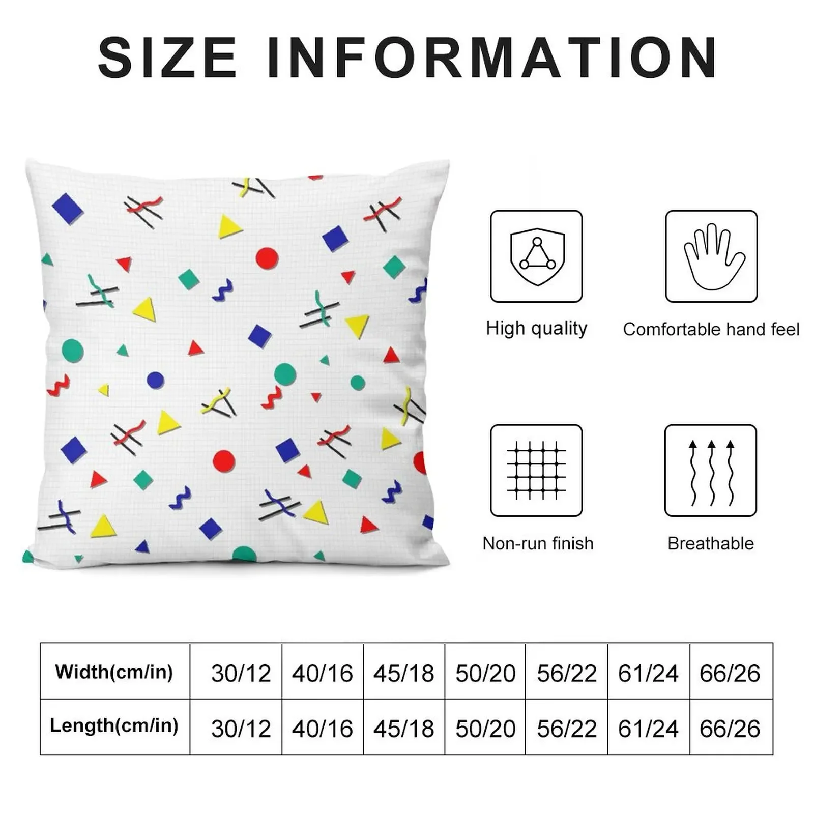 90s Squiggle Comforter Подушка Роскошные декоративные подушки для гостиной в стиле аниме