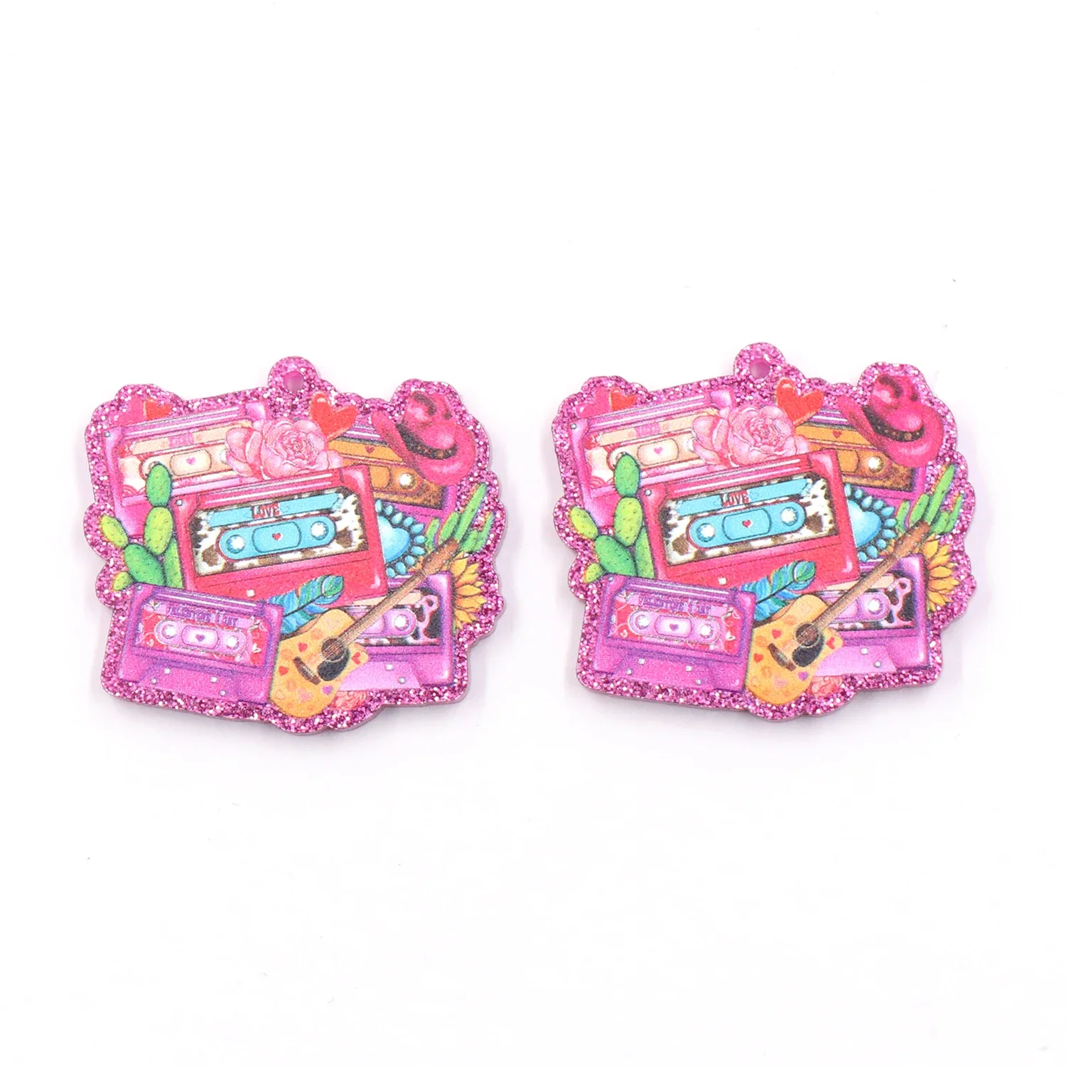 

Набор из 10 новых изделий CN лента для сережек на День святого Валентина акриловые женские ювелирные изделия аксессуары