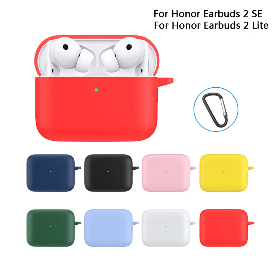

Case For Honor Earbuds 2 Lite/SE Soft Silicone Protective Case Wireless Earphone Protective Shell Cover Earphone Protector Acces