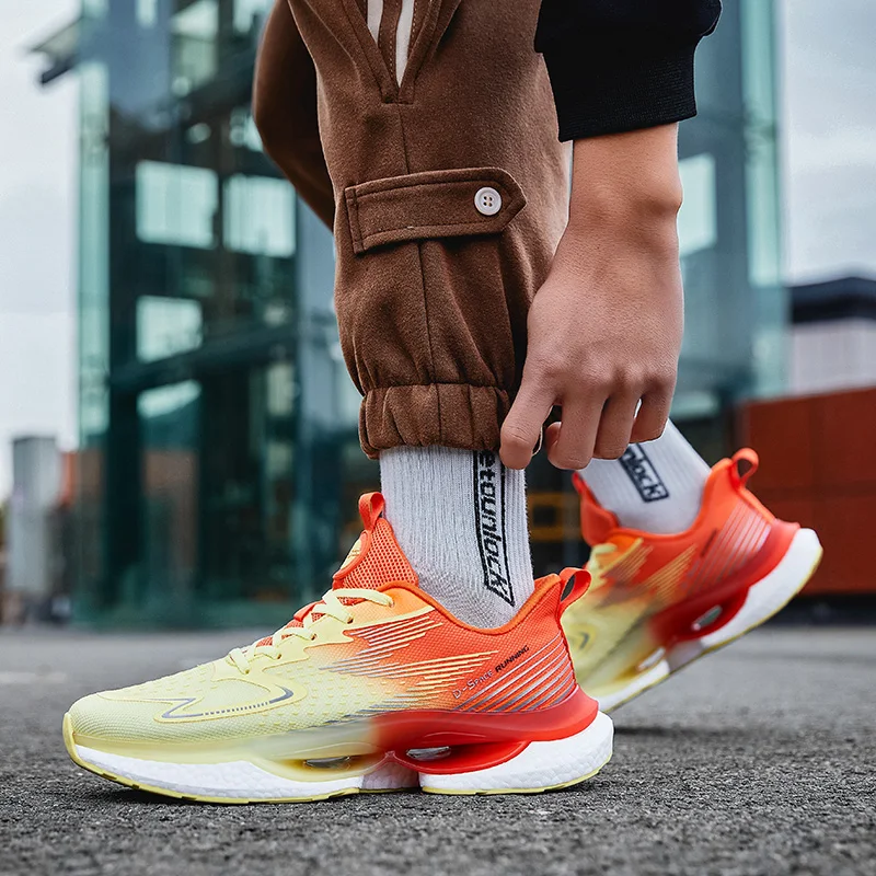 2023 New Jogging Shoes Men's and Women's Fashion Running Shoes Men's Summer Outdoor Training Marathon Breathable Sports Shoes