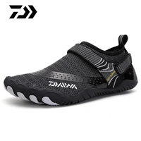 daiwa breathable water shoes mens summer comfortable casual shoes quick dry water shoes barefoot beach fishing wading shoes