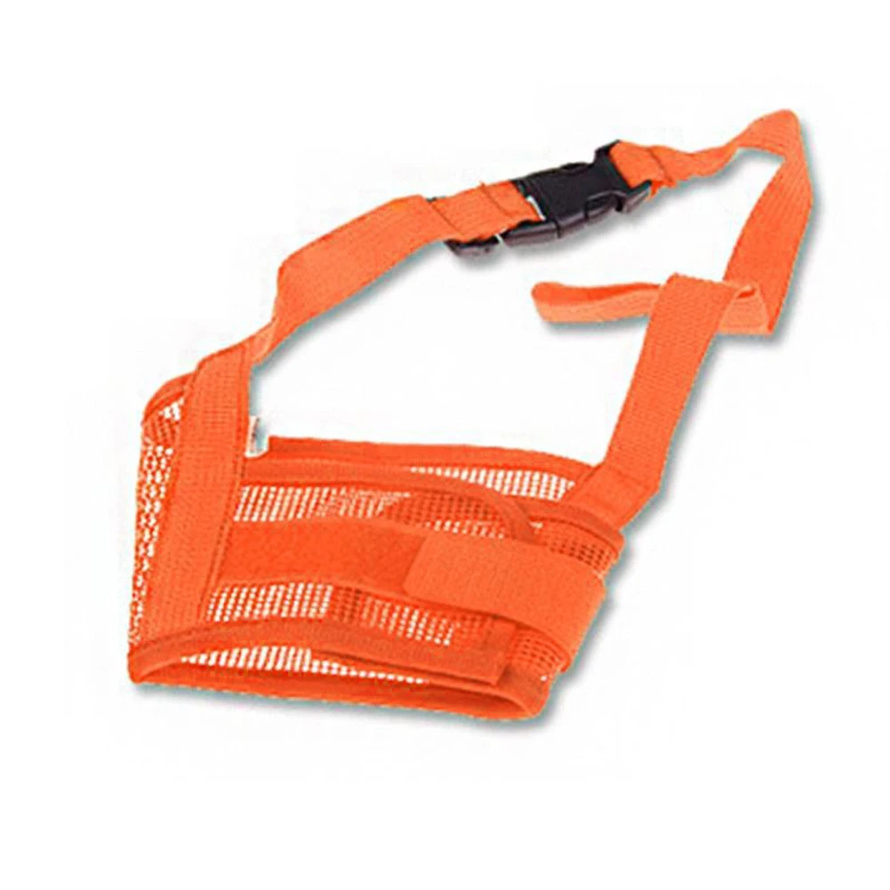 

Регулируемый многоразовый нескользящий нейлоновый дышащий сетчатый мягкий чехол для рта для собак