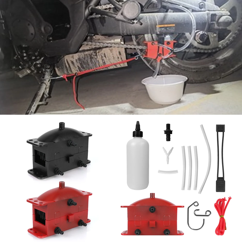 

Brush Gear Cleaner Tool For Motorbike Chains Lube Device Chain Maintenance Brush Motorcycle chain cleaning kit