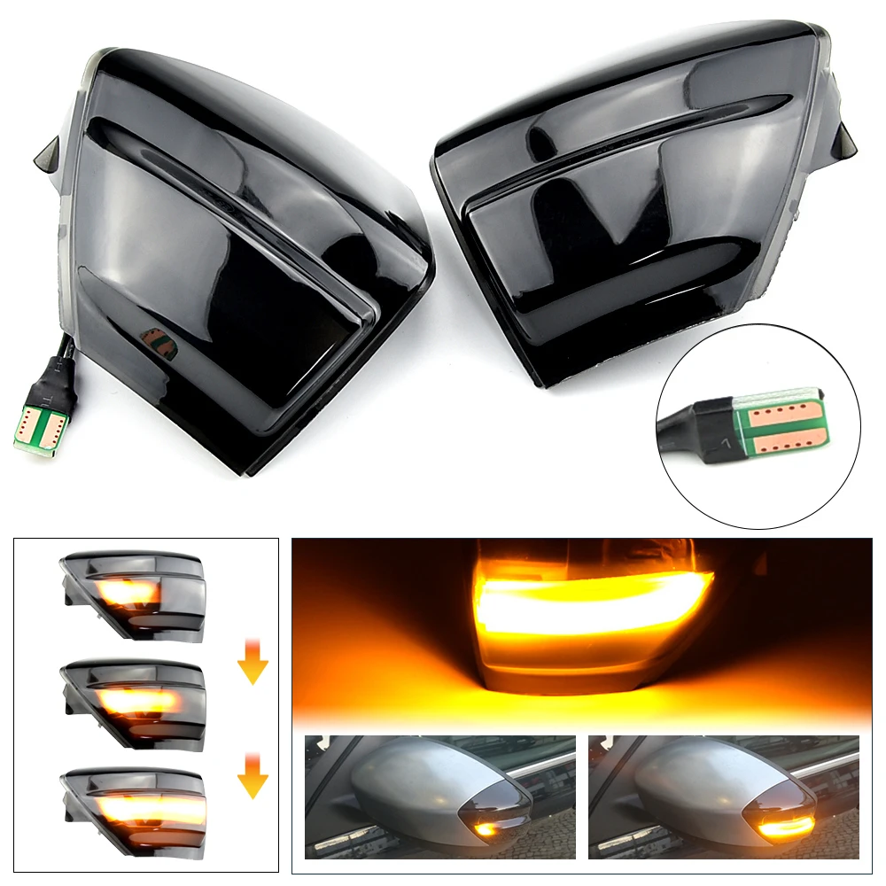 

2 шт., светодиодные лампы для сигнала поворота для зеркала заднего вида