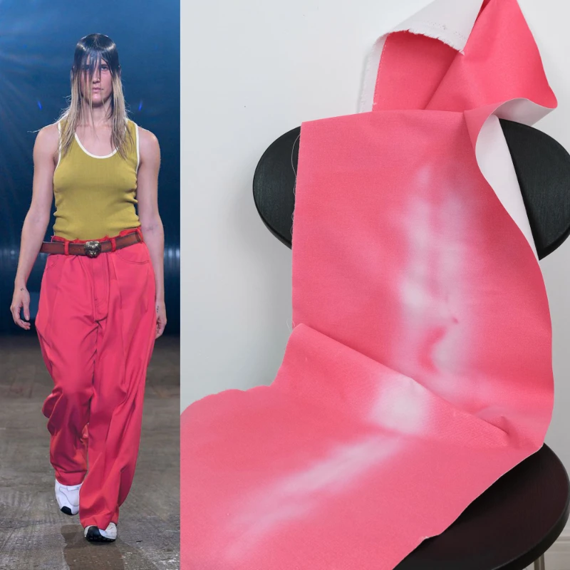 

Термочувствительная смесь хлопка с изменением цвета, розовая ткань для модного дизайна швейной одежды, 145x45 см