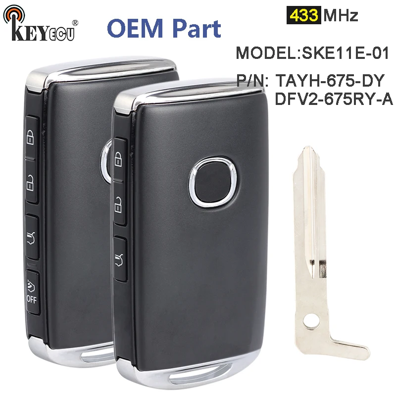 

KEYECU 433 МГц P/N: флуоресцентная идентификация FCC: флуоресцентная идентификация OEM-флуоресцентная лампа для Mazda 2020 2021
