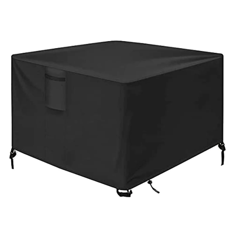 

Fire Pit Cover Square For 28-32 Inch Gas Fire Table,210D Heavy Duty Patio Outdoor Fire Pit Cover,Fits All Seasons