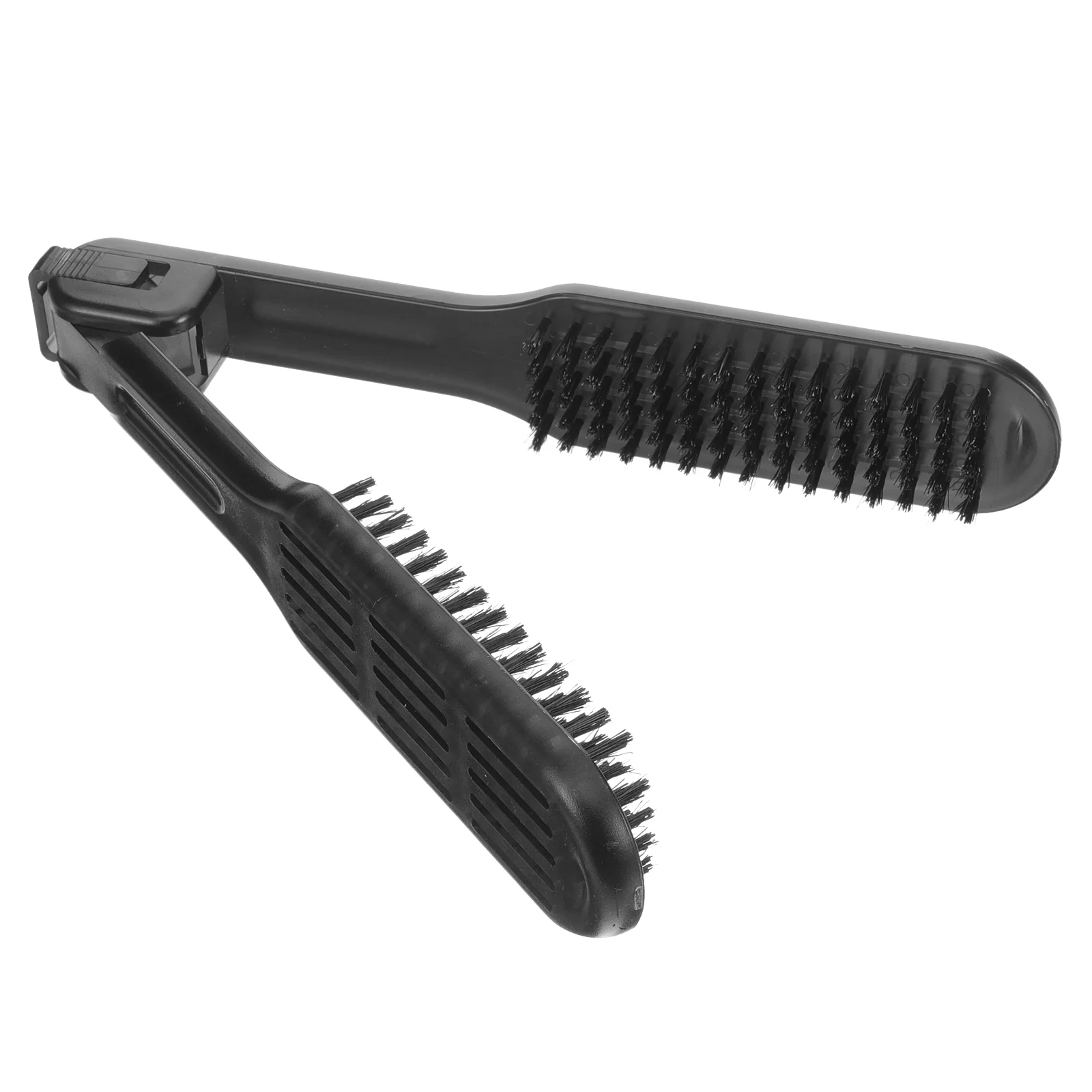 

Double Sided Brush Straightener Combs Salon Clamp Hairdressing