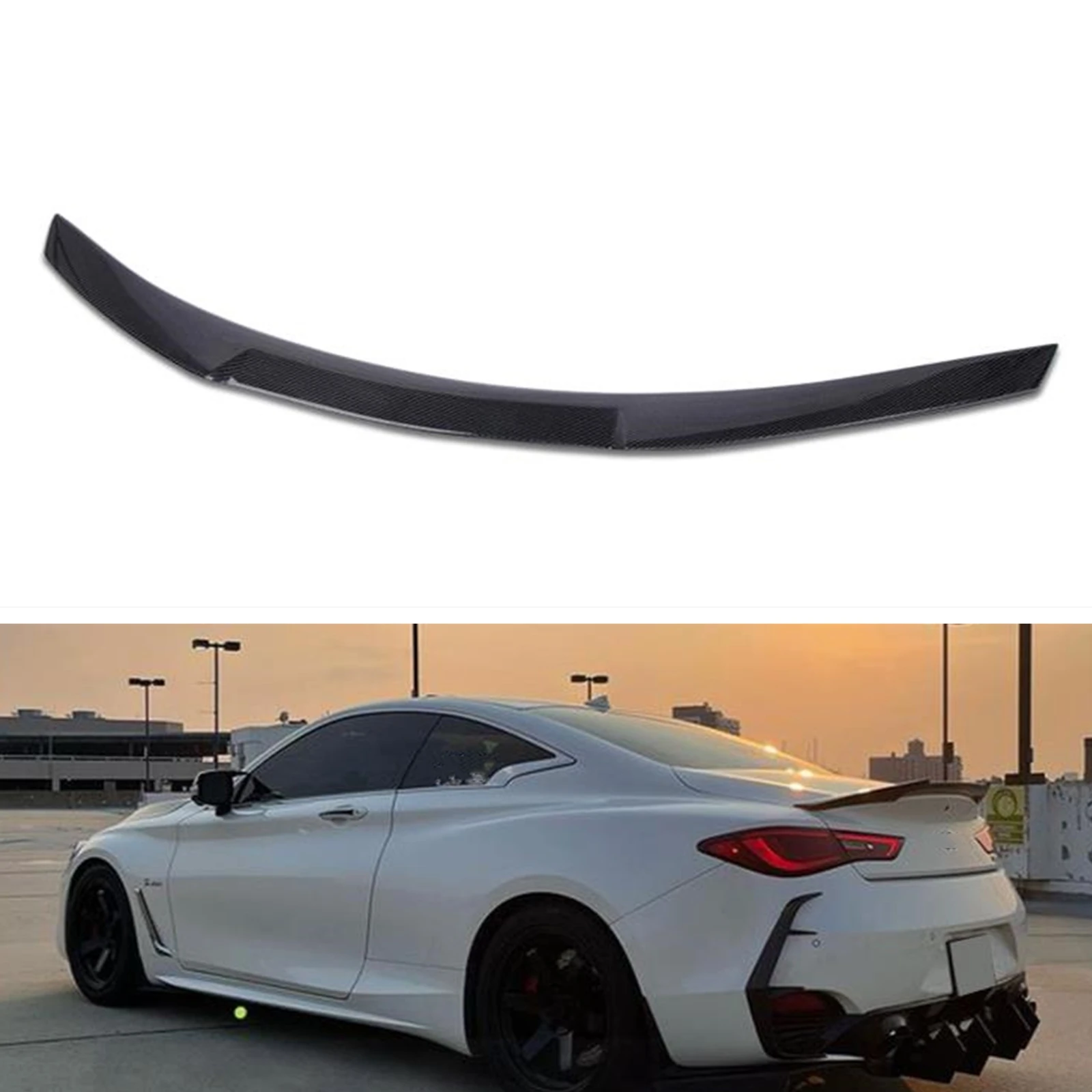 

Задний спойлер для Infiniti Q60 Q60S Coupe 2016-2020 M4
