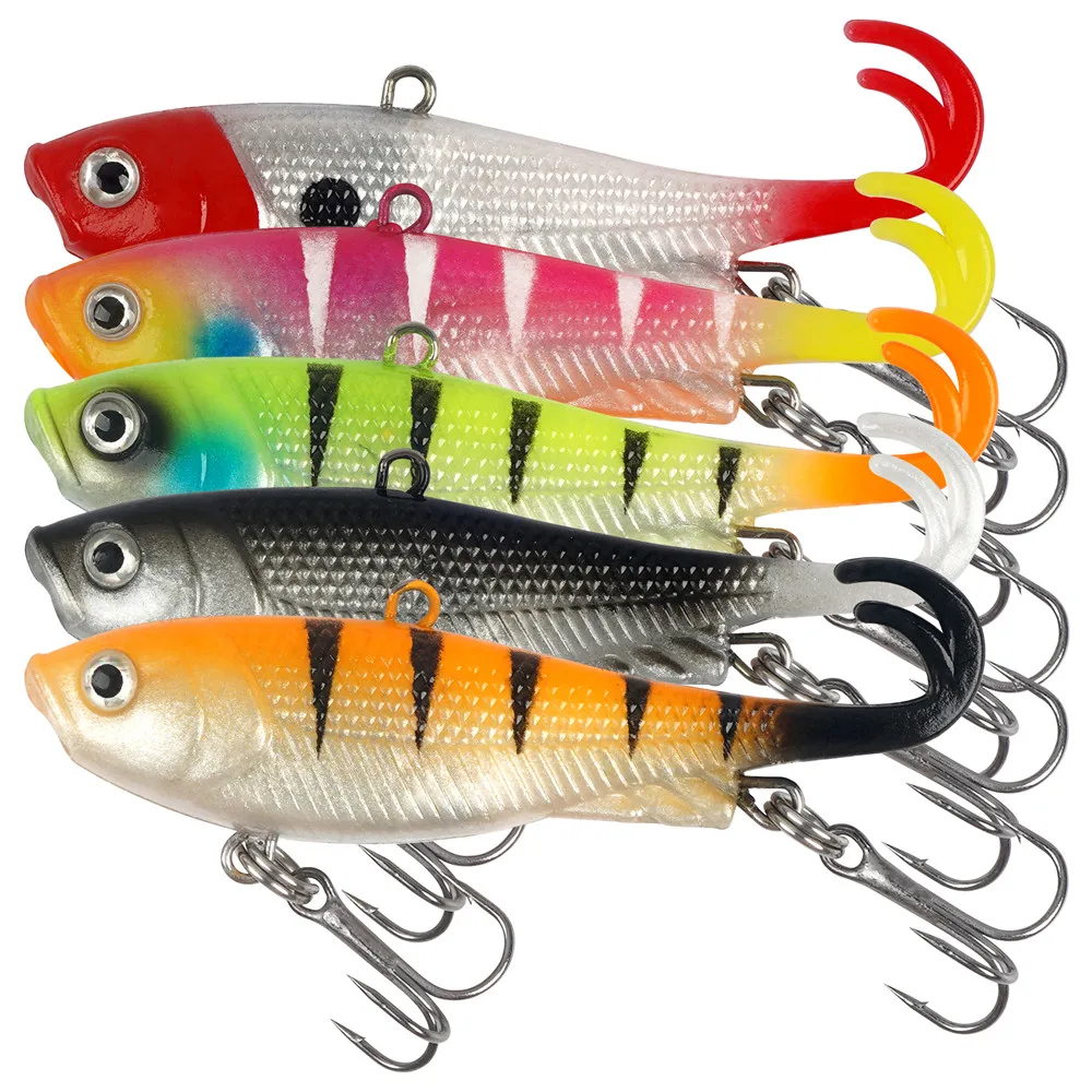 5 шт. мягкая рыболовная приманка 6 см 12 г