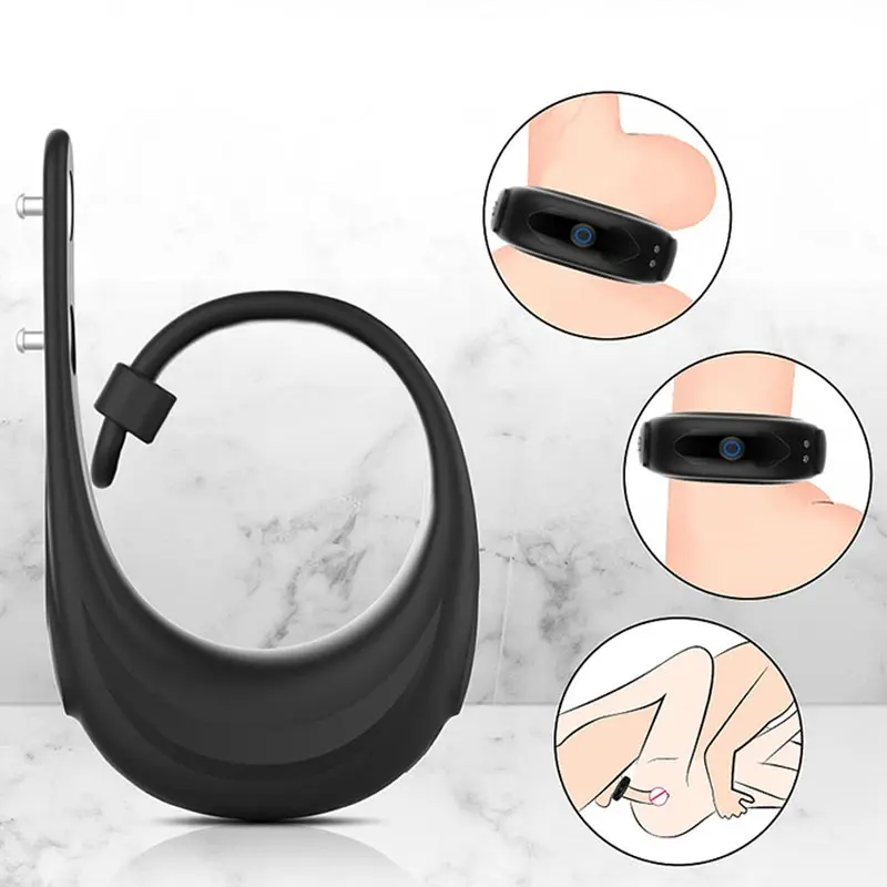 

Newest Adjustable Vibrating Cock Ring For Men Masturbator Penis Ring Vibrator Male Delayed Ejaculation Sex Toys For Man Cockring