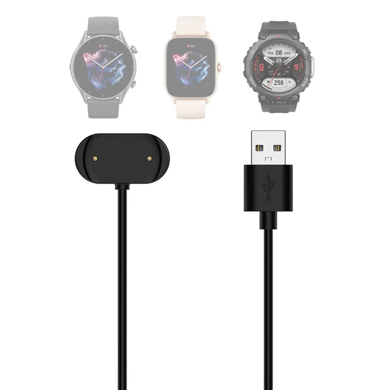 

USB Charge Cable Power Charger for Amazfit GTS4 GTS3 GTS2e GTS2 Mini GTS GTR 4/3/3pro/2/2e GTR4 GTR3 GTR2 GTR2e Bip U T-rex Pro