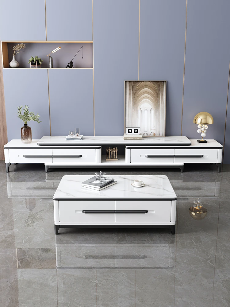 Современный минималистичный выдвижной шкаф для телевизора из массива дерева с