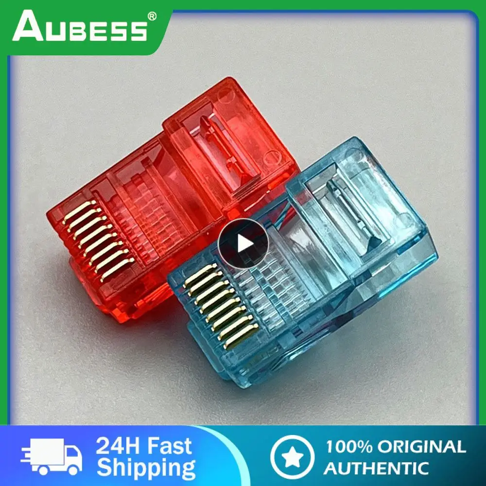 

Stable Connection Module Plug Network Cabling Rj45 Durable Network Connector High Quality Quick Connect Colorful Crystal Head
