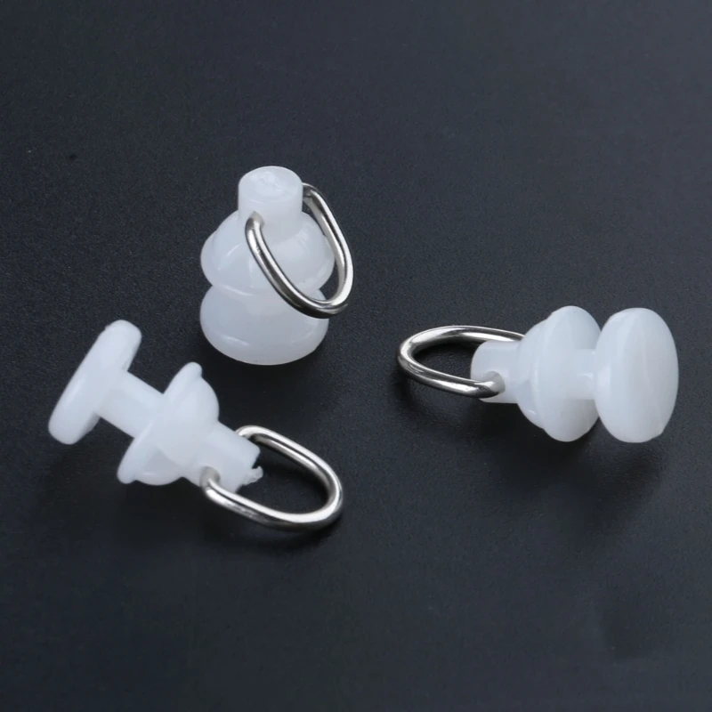 Белые планеры с крючками для штор 100 шт. тихие раздвижные ролики стержня