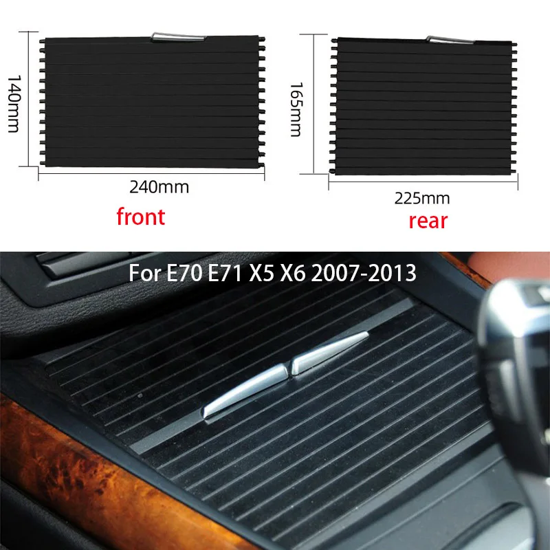 

Car Styling Interior Center Console Water Cup Holder Cover Trim For BMW E70 E71 X5 X6 2007-2013