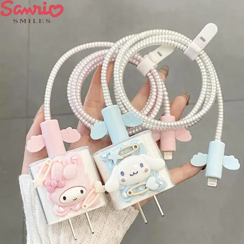 

Anime Sanrio Cinnamoroll Iphone 20W Data Cable Protection Cartoon Silicone Soft Case Anti-Drop and Anti-Scratch Birthday Gift