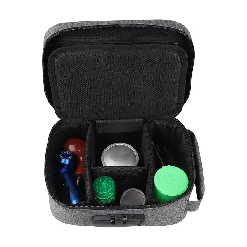 

Сумка с защитой от запаха и комбинированным замком, водонепроницаемый футляр для хранения, с защитой от запаха, для дома, путешествий, кемпи...