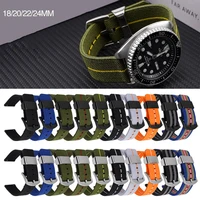 nylon strap comfortable fabric bracelet wristband 18mm 20mm 22mm 24mm sports nylon nato band bracelet for samsung galaxy watch