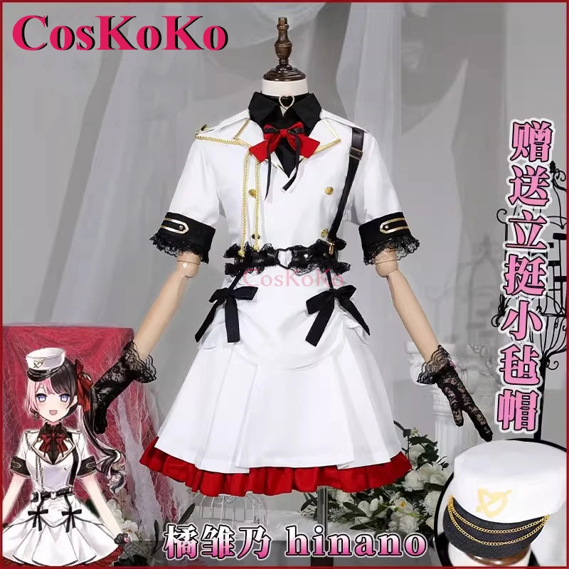 Фото CosKoKo Hinano Tachibana Косплей Аниме VTuber VSPO! Костюм, милая милая униформа, полный комплект, одежда для ролевых игр на Хэллоуин №1