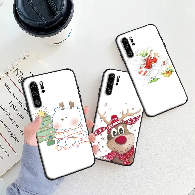 

Ocean Merry Christmas Muslim Girl Phone Case For iPhone XR X XS MAX SE 2016 2020 Funda Coque Carcasa Cases Elk Waves Santa