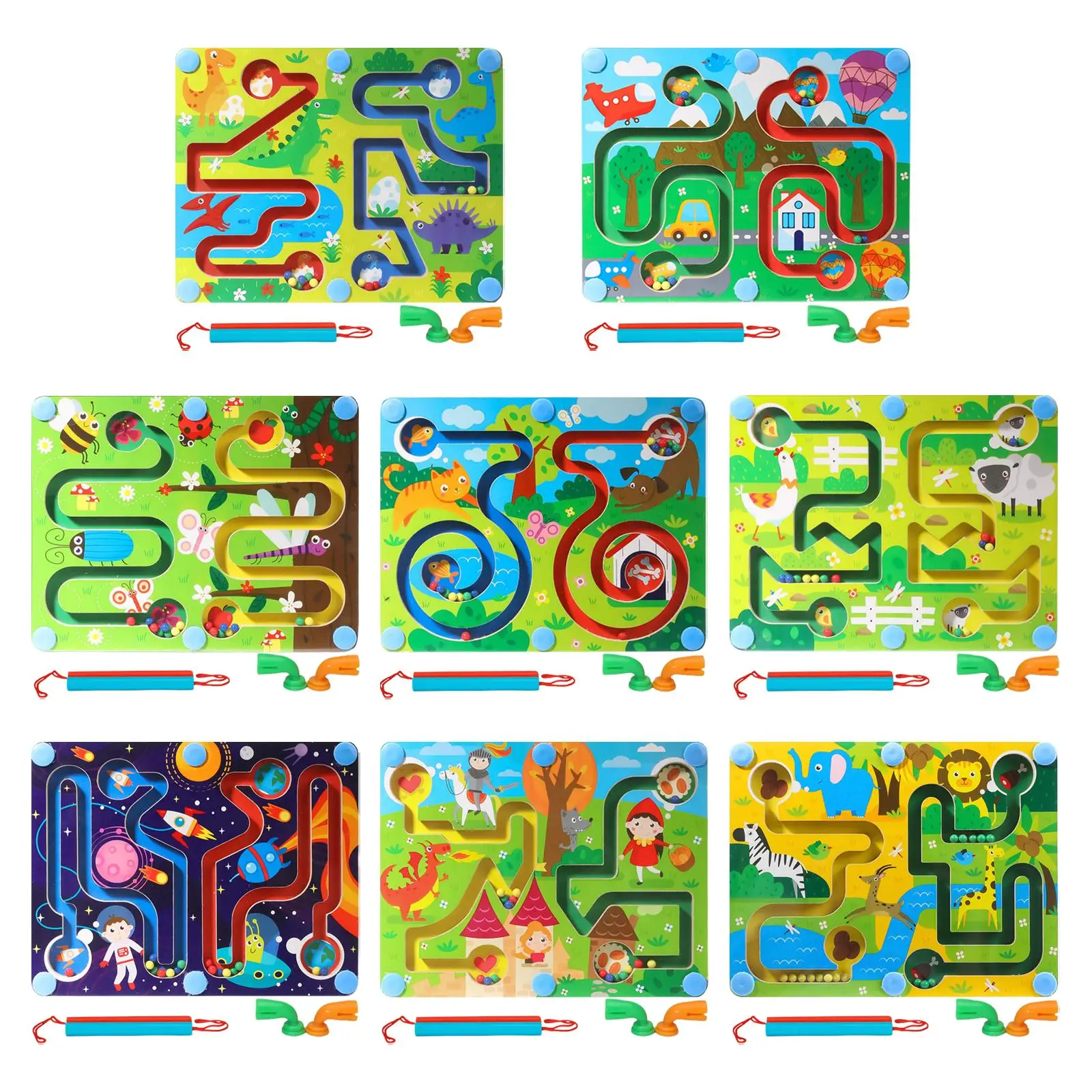 

Balance Board Table Maze Education Brain Teaser Game Labyrinth Learning Puzzle Toys 3D Magic Maze Puzzle for Children Kids Boy