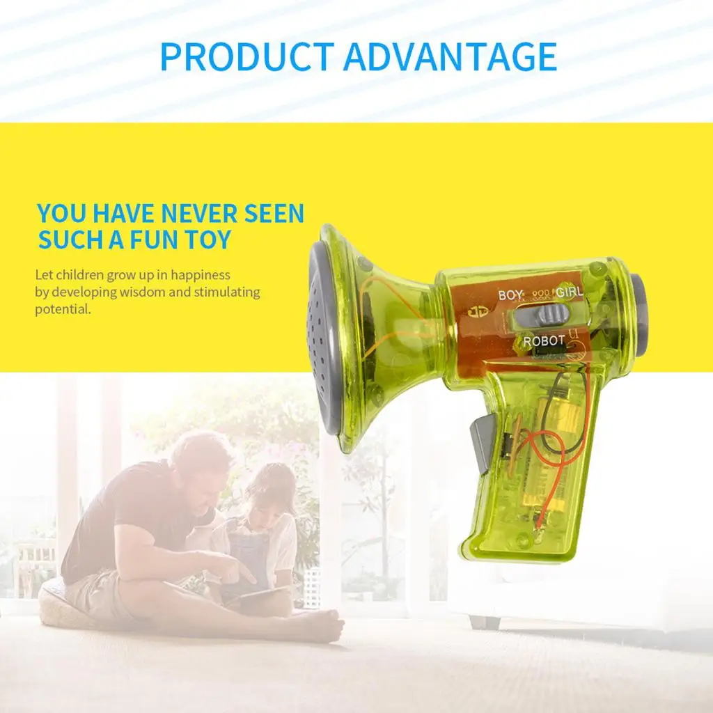 

MegaphSpeaker Toy Voice Changer 3 Channels Boy / Girl / Robot Christmas Gift for Children Boys