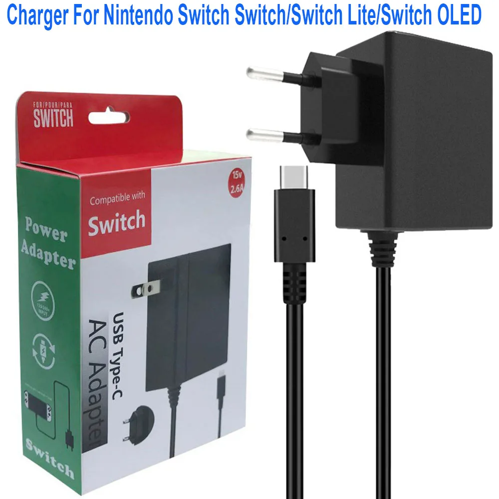 

15V 2.6A Switch Charger for Nintendo Switch Power Charger Cable Adapter,Fast Charger For Nintendo Switch/Switch Lite/Switch OLED