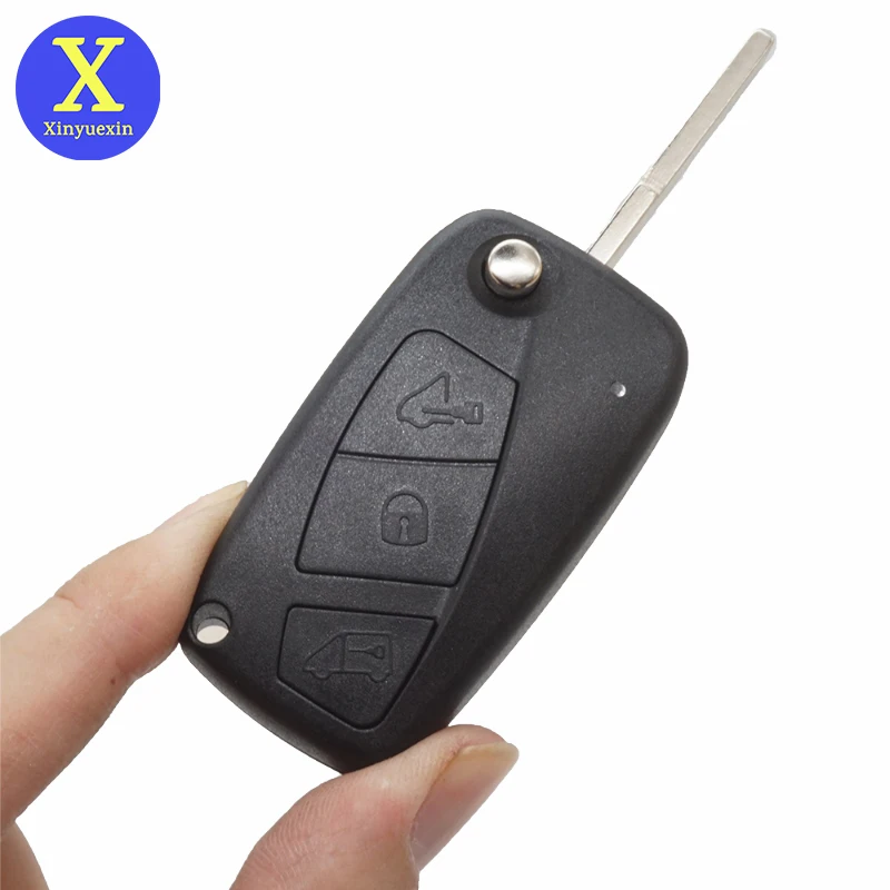 

Xinyuexin Folding Remote Key Shell for FIAT Punto Ducato Doblo Stilo Panda Bravo Keys Fob SIP22 Blade 3Buttons Car Accessories