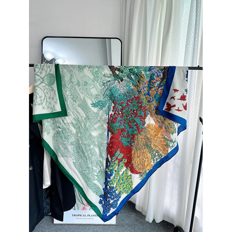 Кашемировый шарф женский шерстяной роскошный палантин эстетичный женская