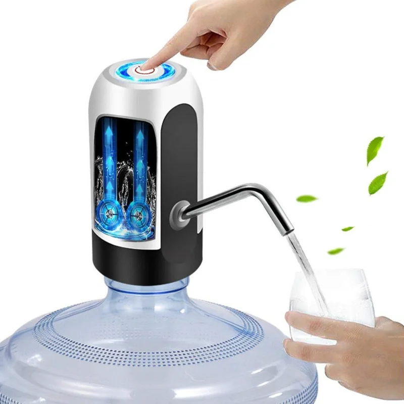 

New Electric Portable Water Dispenser Pump for 5 Gallon Bottle Usb Charge With Extension Hose Barreled Tools bottle water pump