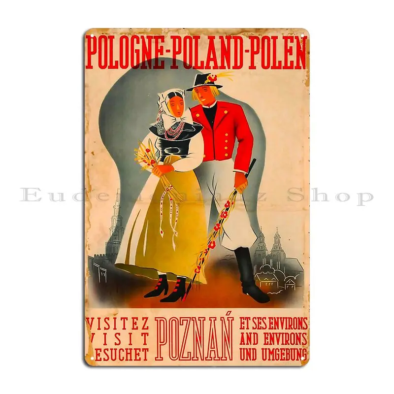 Головное Польша Polen металлическая табличка плакат Настенный декор Настенная