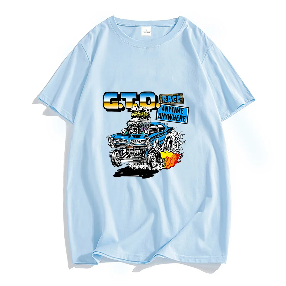 

Initial D GTO Car Tshirts Spark Gothic Women/men 100% Cotton T-shirts High Street Outdoor Go-kart Aesthetic Streetwear Summer