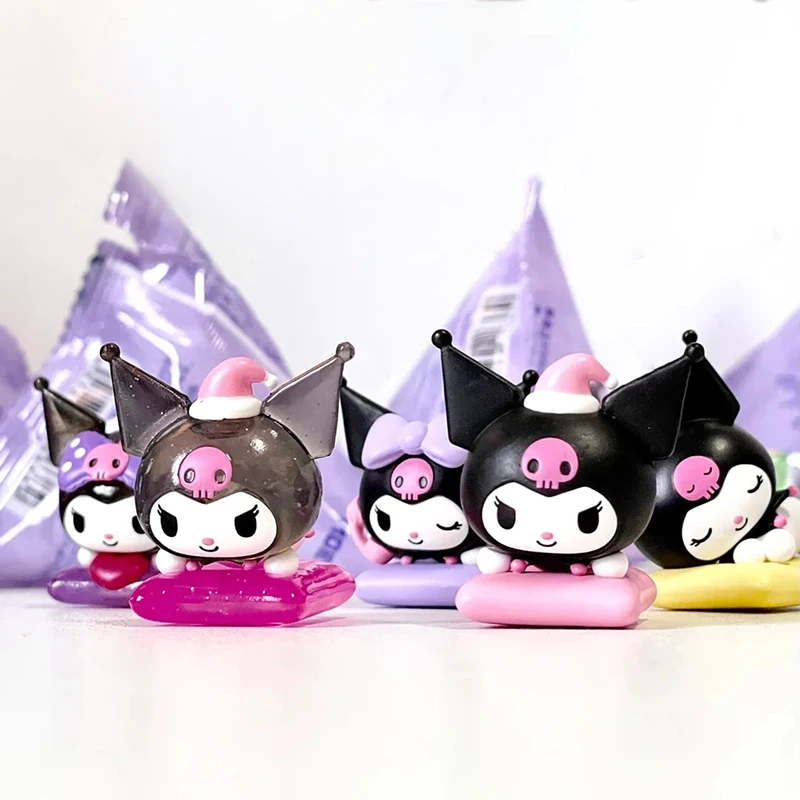Серия Sanrio Kuromi домашняя жизнь интересные бобы слепая коробка ручная кукла прилив