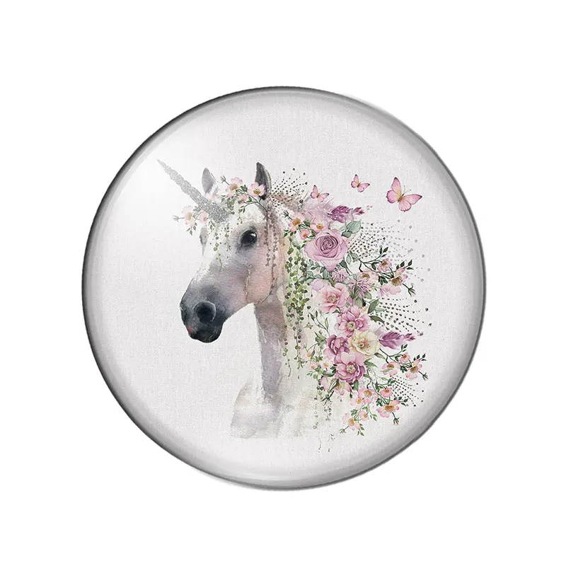 Круглые кабошоны с животными OMGALA 10 шт.