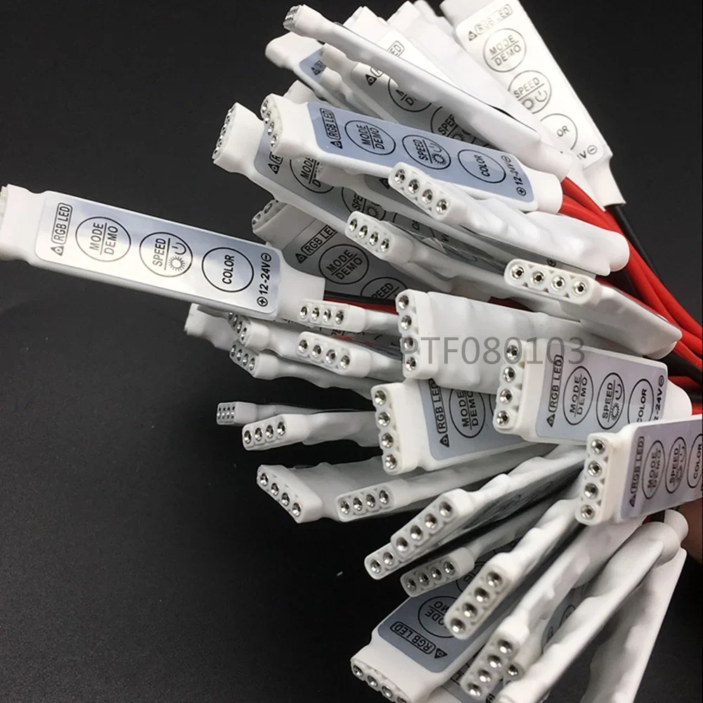 20 шт. мини-контроллер RGB диммер 19 динамических режимов цветов 12 В постоянного тока